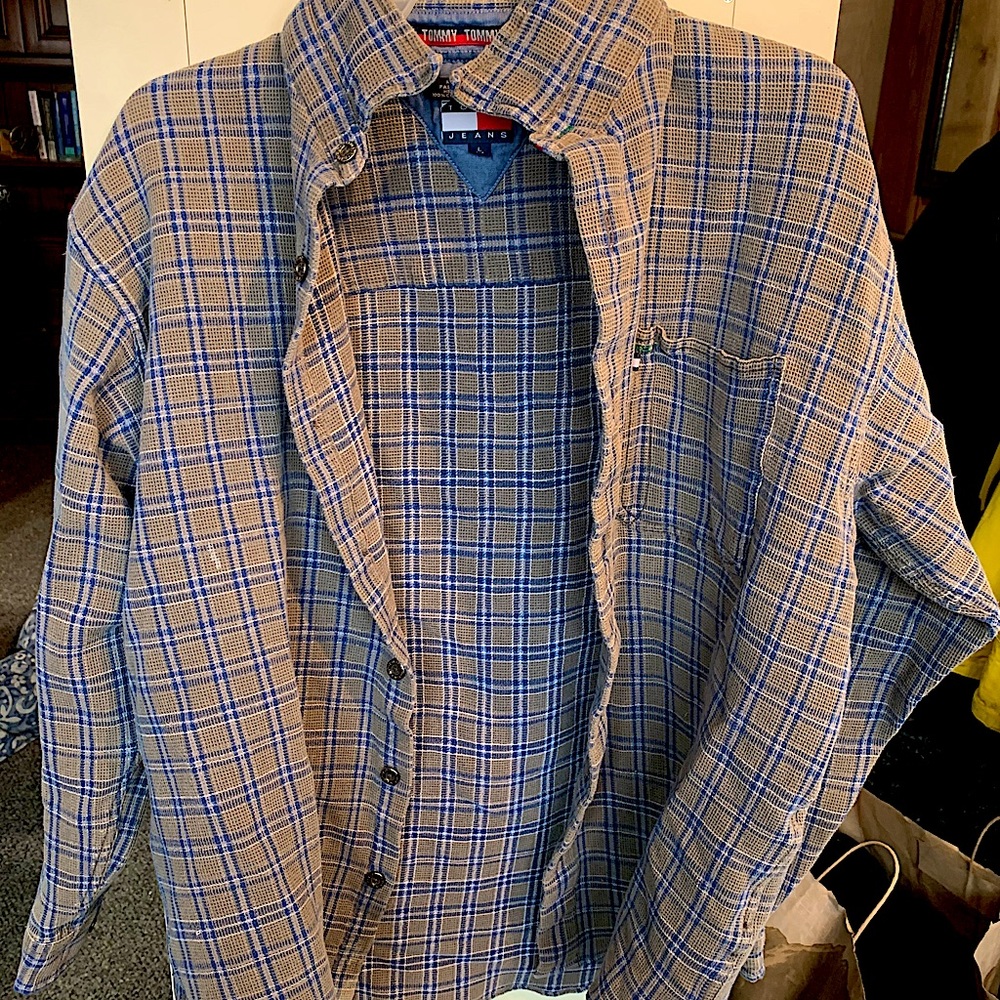 Waffle-texture Tommy Flannel